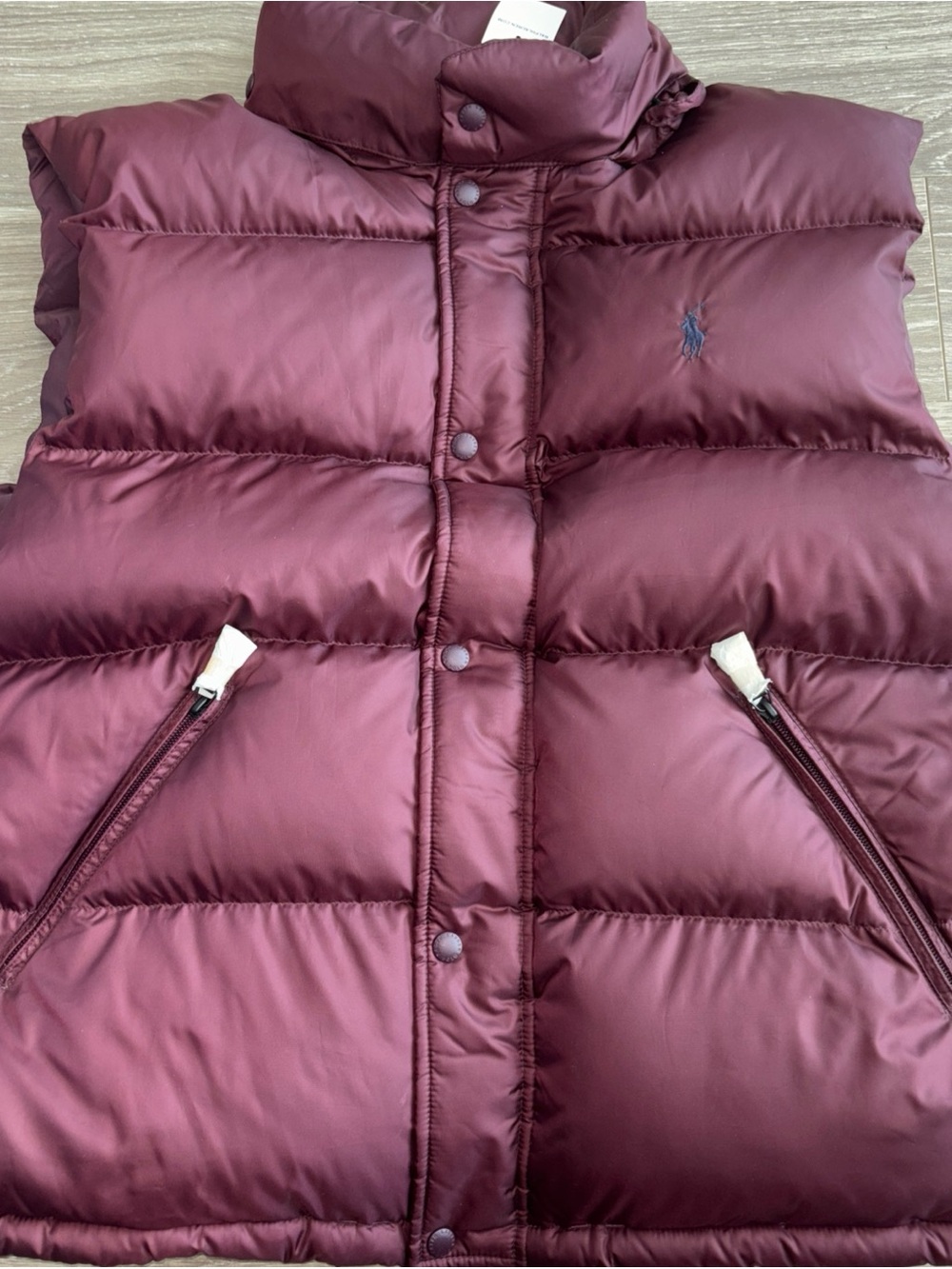 NWT Polo Ralph Lauren Puffer Vest in Deep Burgundy xxl